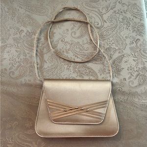 Vintage Gold Satin Handbag